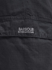 Barbour International Black Ripstop Cargo Trousers - Image 6 of 7