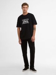 Barbour® International Black Cowl Motorbike Graphic T-Shirt - Image 3 of 6