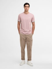 Barbour International Pink Burnwood Tipped Cuff T-Shirt - Image 3 of 6
