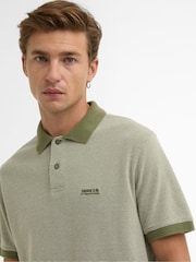 Barbour International Green Halls Textured Polo Shirt - Image 3 of 6