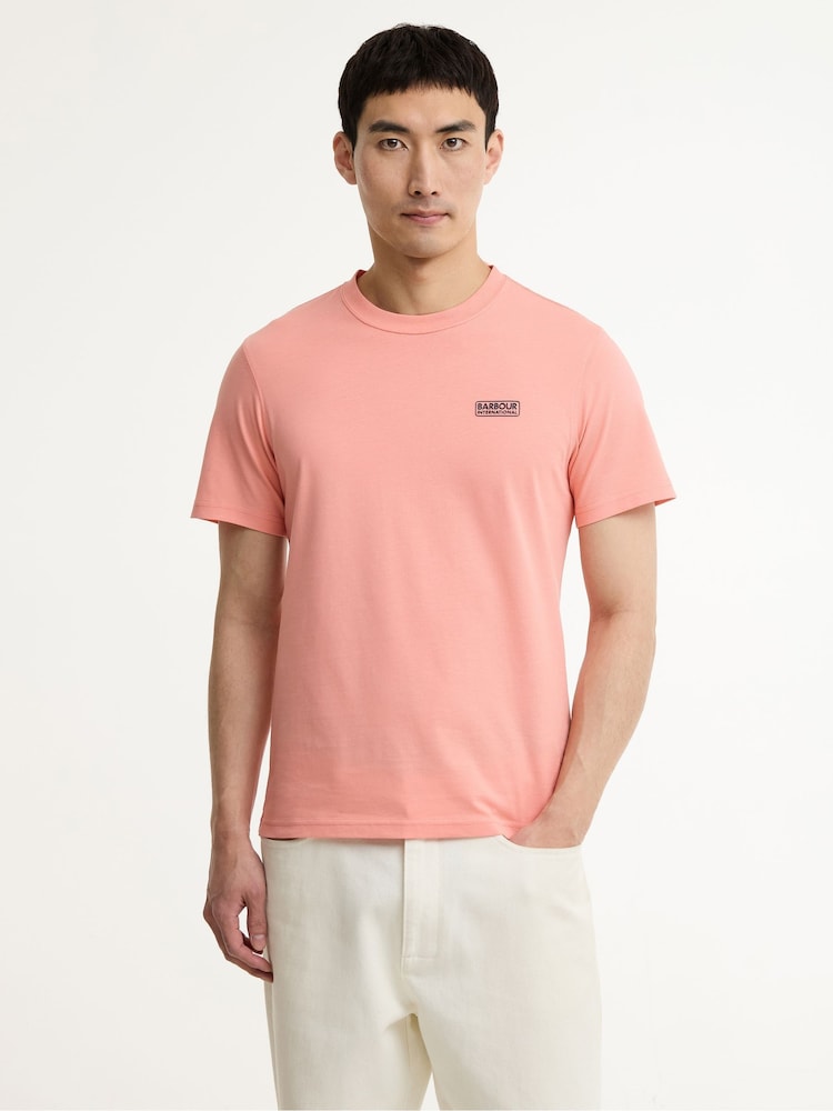Barbour® International Light Orange Logo T-Shirt - Image 1 of 6