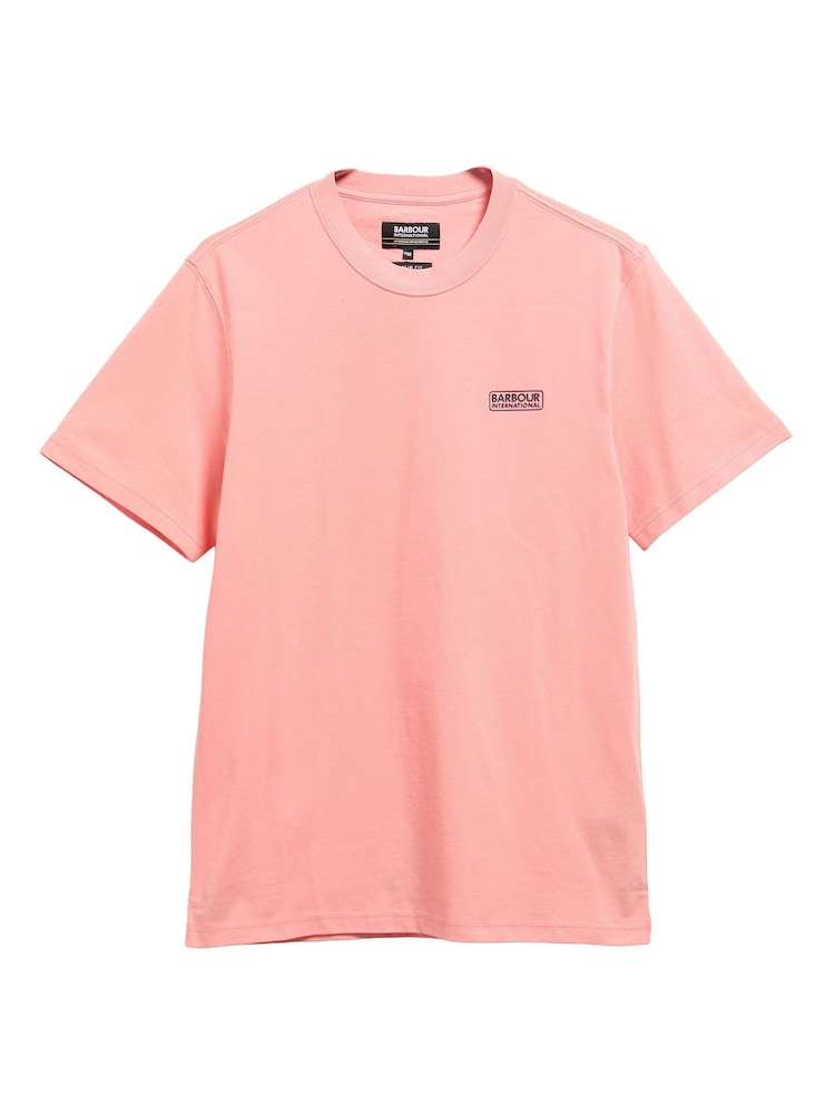 Barbour® International Light Orange Logo T-Shirt - Image 6 of 6
