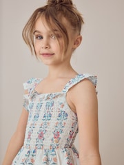 Laura Ashley Cross-Back Tiered Dress - Imaginea 4 din 11