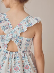 Laura Ashley Cross-Back Tiered Dress - Imaginea 6 din 11