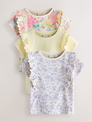 Laura Ashley Multi Ric Rac Trim Short Sleeve Cotton T-Shirts 3 Pack - Image 1 of 16