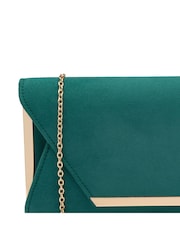 Verde - Lotus Clutch Bolsa com corrente - Imagem 4 de 4
