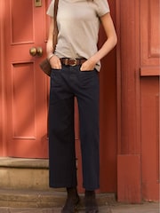 Baukjen Blue Jena Cotton Stretch Wide Crop Jeans - Bild 3 von 4