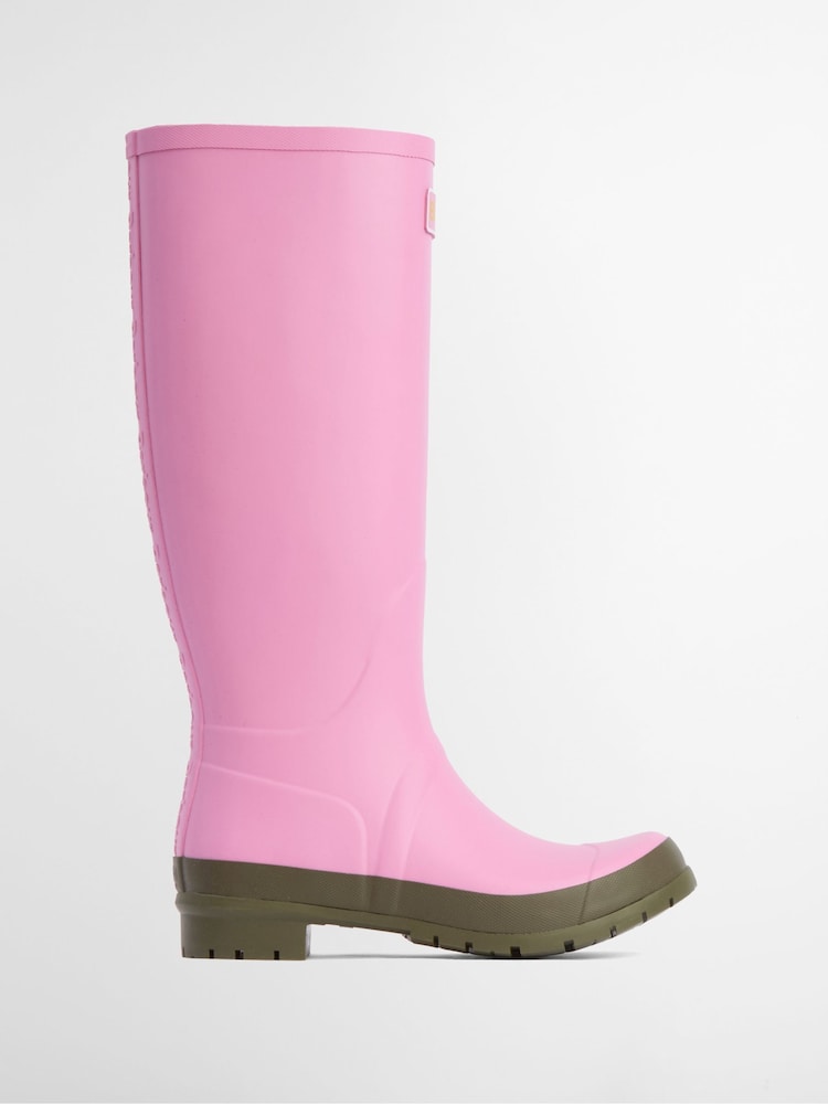 Barbour® Pink Abbey Tall Wellies - Image 1 of 9