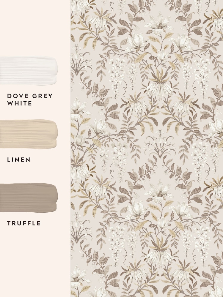 Laura Ashley Soft Natural Parterre 10M Wallpaper - Image 4 of 4