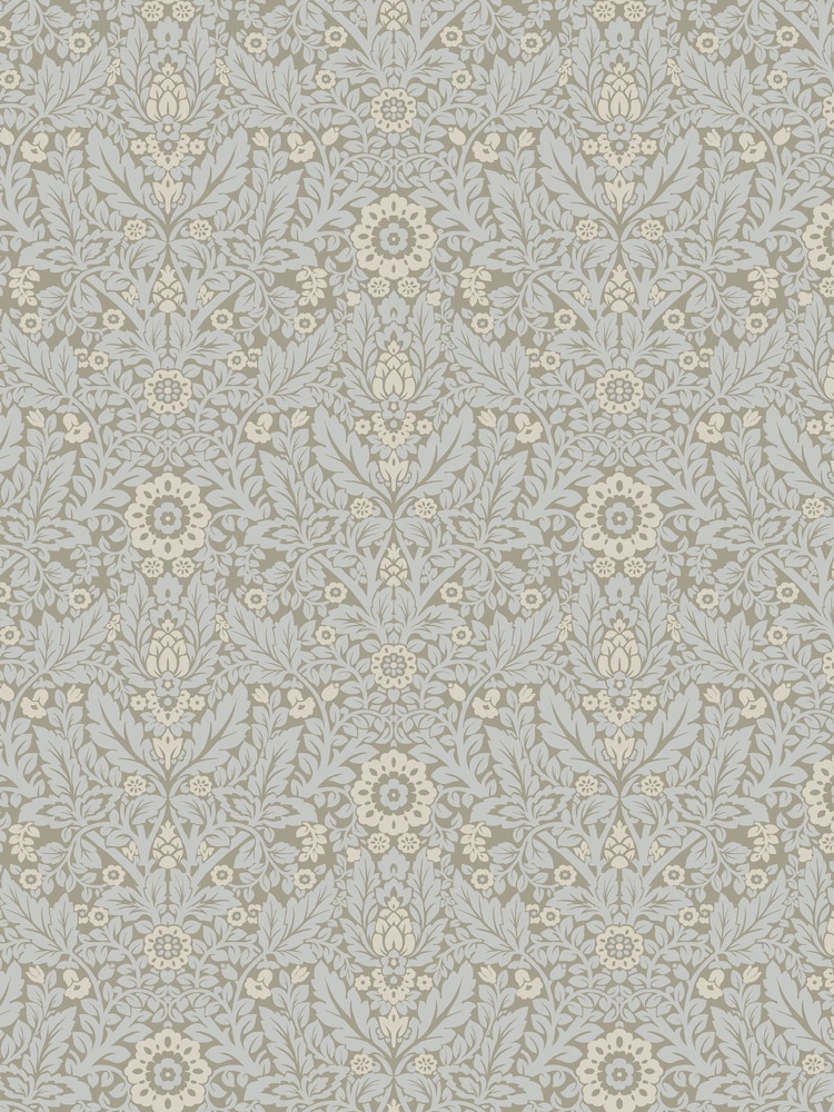 Laura Ashley Stone Grey Delamore 10M Wallpaper - Image 1 of 4 Laura Ashley Stone Grey Delamore 10M Wallpaper - Image 1 of 4