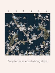 Laura Ashley White Midnight Belvedere Fixed Sized 3M Mural - Image 3 of 4