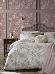 Laura Ashley Grape Blairmore Floral Print 10M Wallpaper - Image 2 of 4