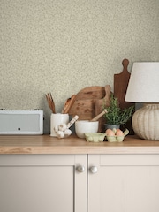 Laura Ashley Stone Grey Nutgrove A4 Wallpaper Sample - Image 1 of 4