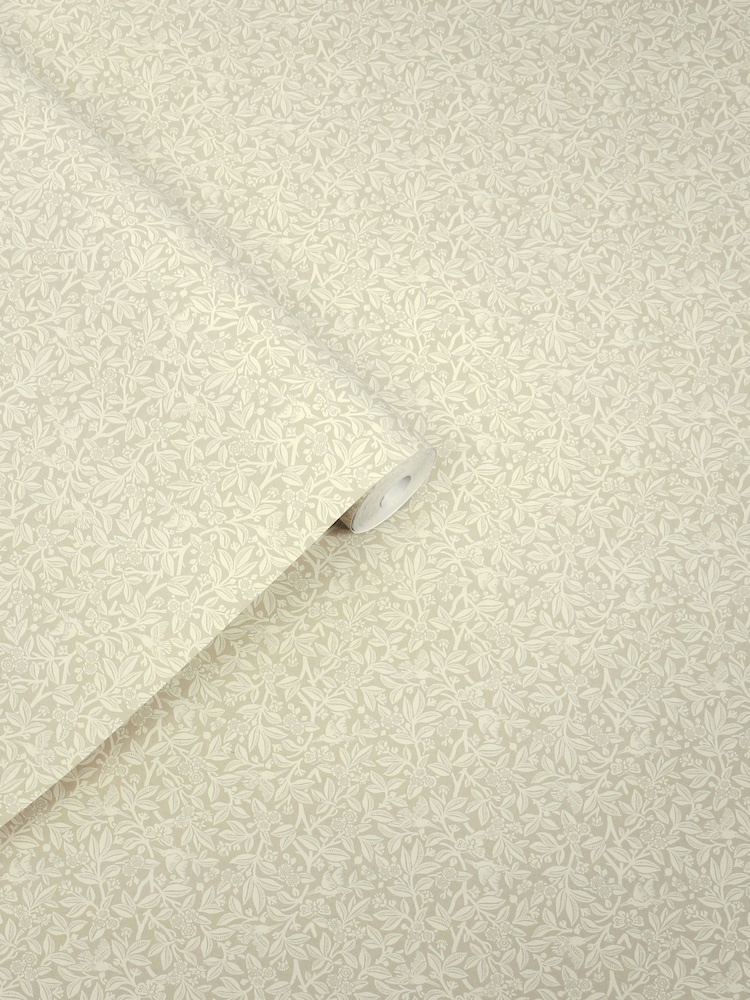 Laura Ashley Stone Grey Nutgrove A4 Wallpaper Sample - Image 2 of 4 Laura Ashley Stone Grey Nutgrove A4 Wallpaper Sample - Image 2 of 4
