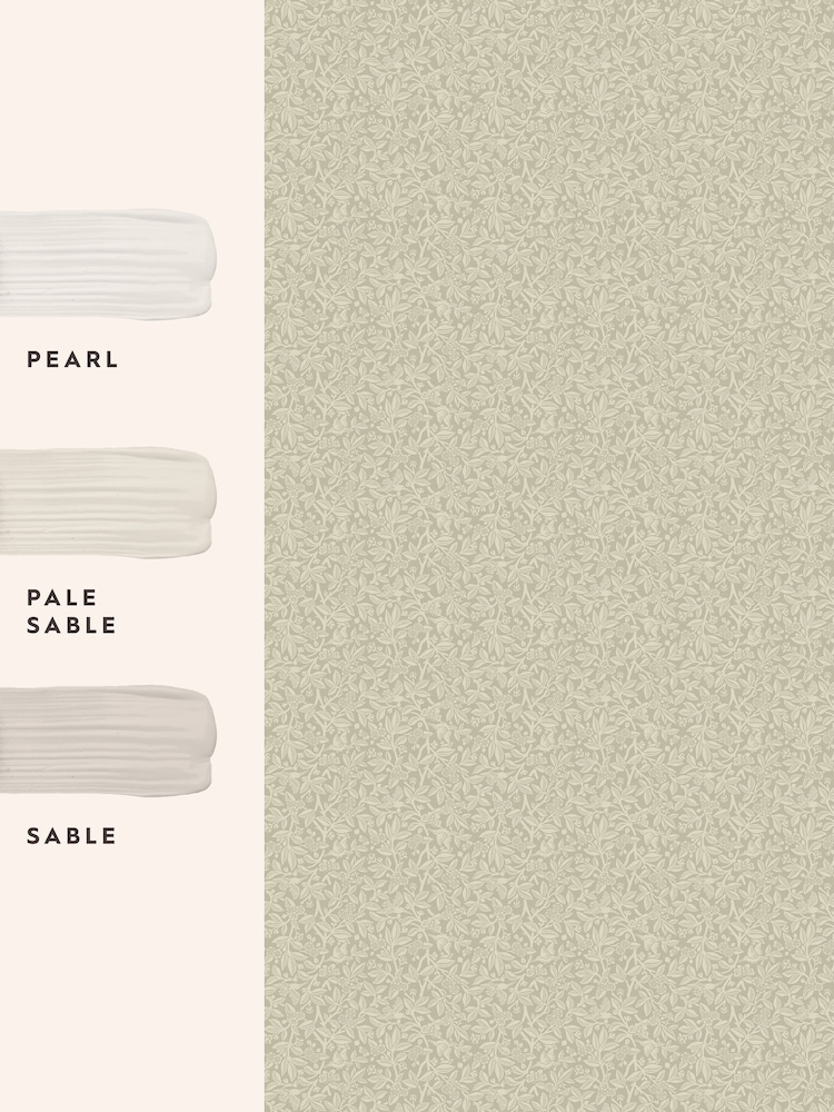 Laura Ashley Stone Grey Nutgrove A4 Wallpaper Sample - Image 4 of 4 Laura Ashley Stone Grey Nutgrove A4 Wallpaper Sample - Image 4 of 4