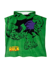 Character Green Marvel The Incredible Hulk Print Towel Poncho - Image 2 of 12