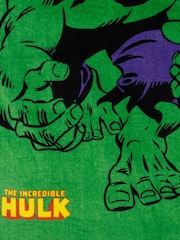Character Green Marvel The Incredible Hulk Print Towel Poncho - Image 3 of 12