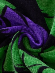 Character Green Marvel The Incredible Hulk Print Towel Poncho - Image 6 of 12