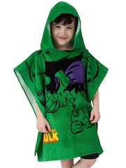 Character Green Marvel The Incredible Hulk Print Towel Poncho - Image 9 of 12