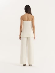 4th & Reckless Cream Buttercream Split Front Tailored Corset - Image 2 of 6