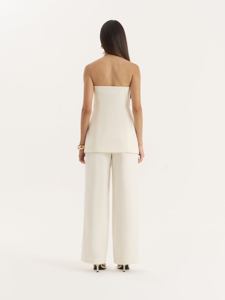 4th & Reckless Cream Buttercream Split Front Tailored Corset - Image 2 of 6