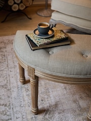 Voyage Maison Linen Claudette Footstool - Image 2 of 7