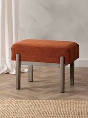 Yard Pecan Trenton Wooden Footstool - Image 2 of 4