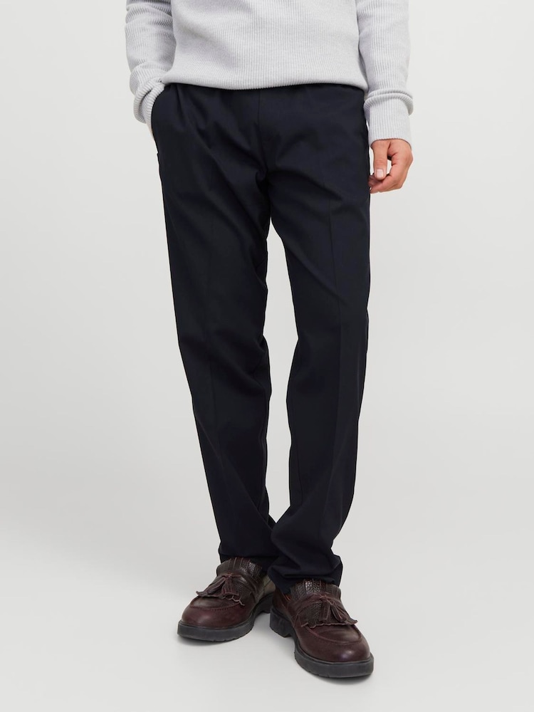 JACK & JONES Blue Kane Loose Smart Joggers - Image 1 of 6