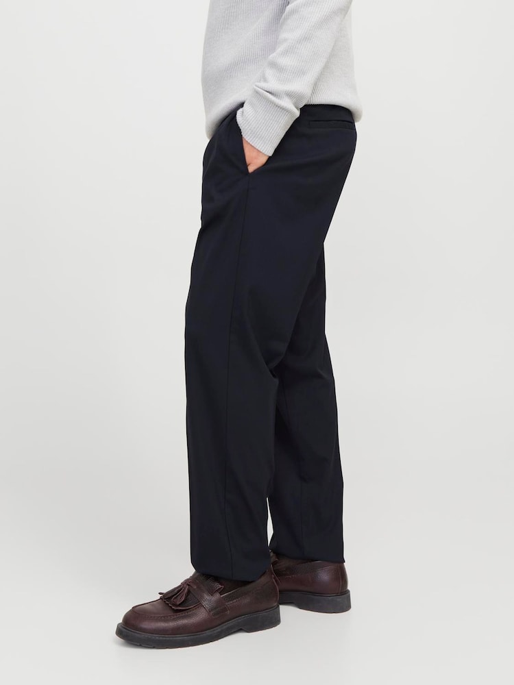 JACK & JONES Blue Kane Loose Smart Joggers - Image 2 of 6