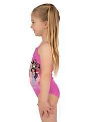 Character Pink Disney Princess Ariel Moana Cinderella And Rapunzel Print Swimsuit - Image 5 of 8