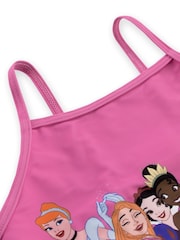 Character Pink Disney Princess Ariel Moana Cinderella And Rapunzel Print Swimsuit - Image 6 of 8