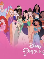 Character Pink Disney Princess Ariel Moana Cinderella And Rapunzel Print Swimsuit - Image 7 of 8