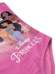 Character Pink Disney Princess Ariel Moana Cinderella And Rapunzel Print Swimsuit - Image 8 of 8