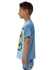Character Blue How To Train Your Dragon Toohtless And Storm Fly Print Short Pyjamas - Image 9 of 12