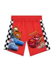Character Red Disney Cars Lightning McQueen Print Swim Shorts - Image 1 of 9