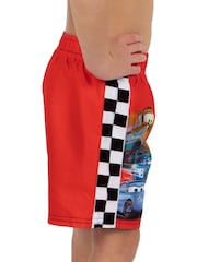 Character Red Disney Cars Lightning McQueen Print Swim Shorts - Image 9 of 9
