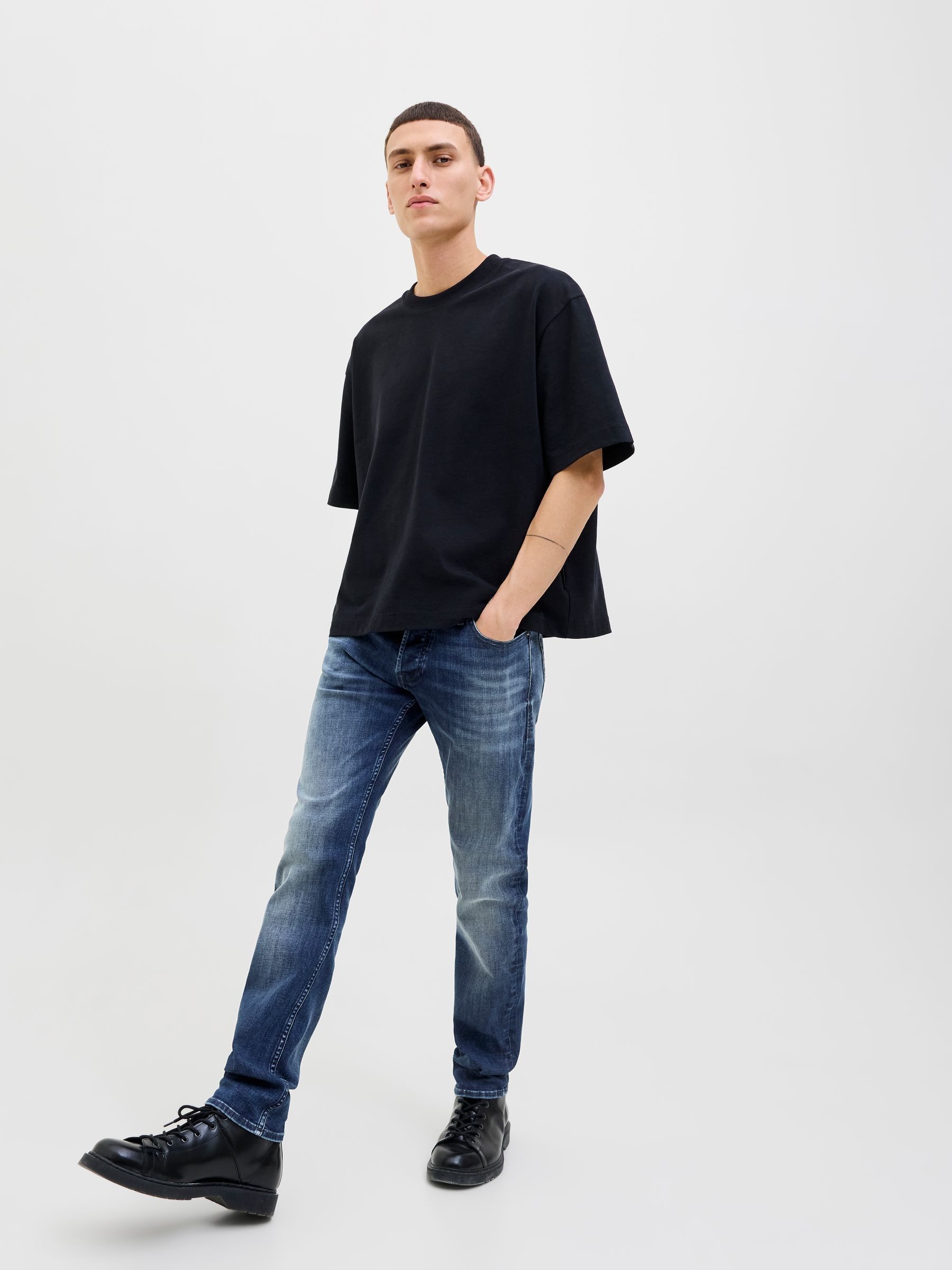 Buy JACK & JONES Blue Slim Fit Glenn Jeans from Next USA
