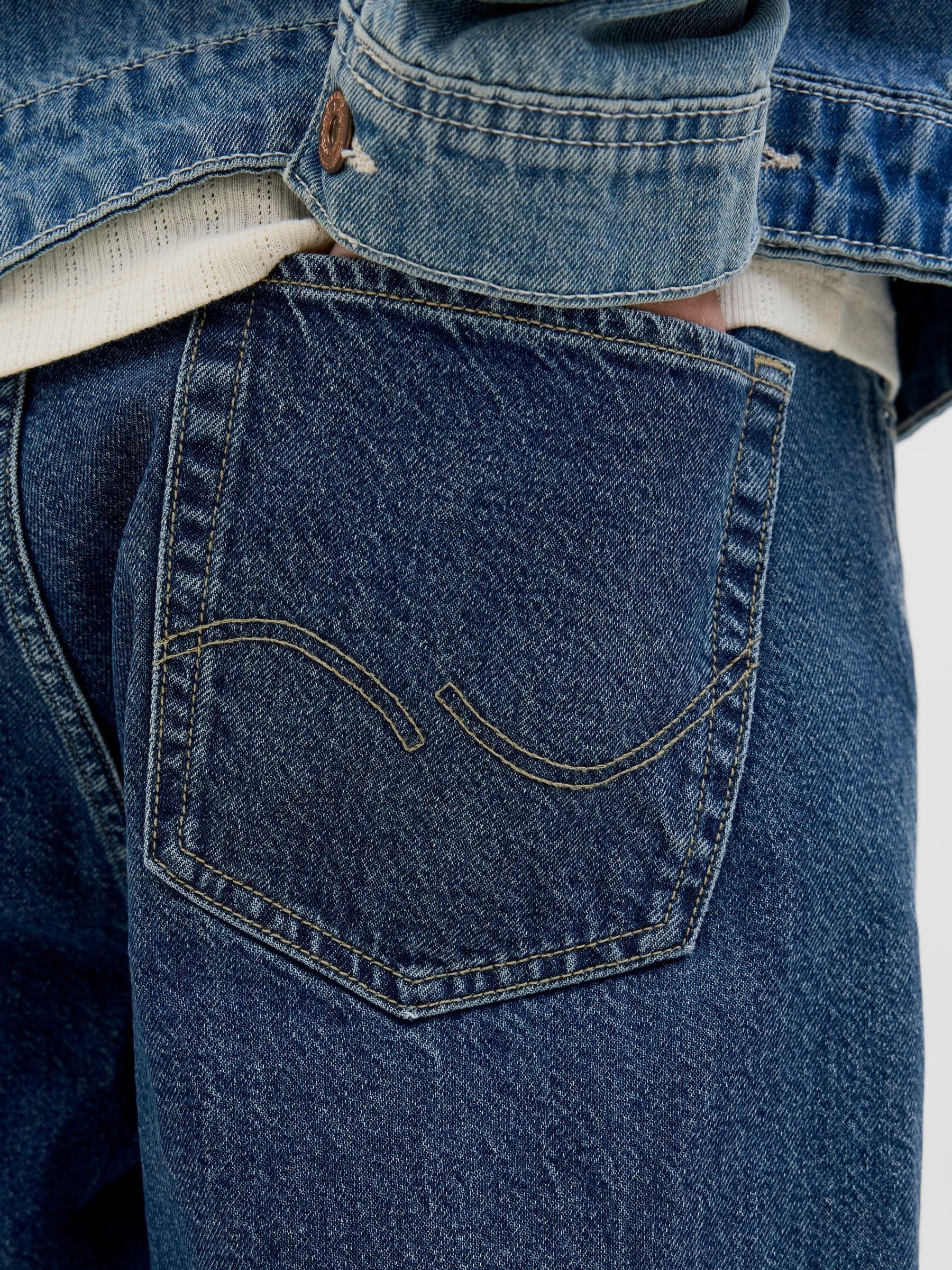 Buy JACK & JONES Dark Blue Loose Fit Eddie Jeans from Next India
