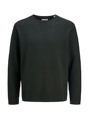 JACK & JONES Green Relaxed Fit Crew Neck Knitted Jumper - Image 6 of 7