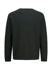 JACK & JONES Green Relaxed Fit Crew Neck Knitted Jumper - Image 7 of 7