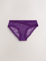 Fruit Print High Leg Mesh and Lace Knickers 3 Pack - Image 3 of 10