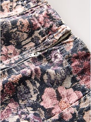 Estampado floral de tapicería - Mini Denim Skirt - Imagen 6 de 7