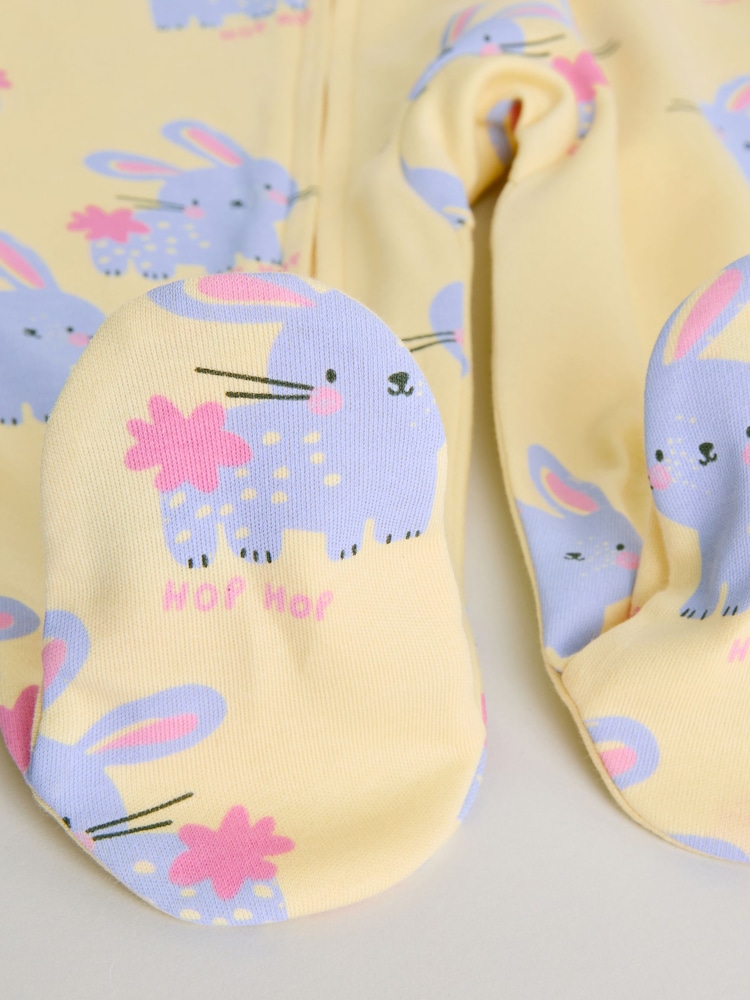 ピンク / イエロー - キャラクター ツーウェイジップ ベビー パジャマ 3 枚組（0か月～2歳） - 画像 13 / 13