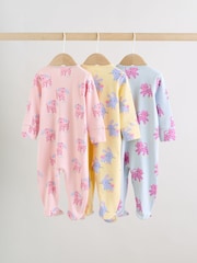 ピンク / イエロー - キャラクター ツーウェイジップ ベビー パジャマ 3 枚組（0か月～2歳） - 画像 2 / 13