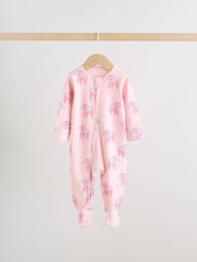 ピンク / イエロー - キャラクター ツーウェイジップ ベビー パジャマ 3 枚組（0か月～2歳） - 画像 3 / 13