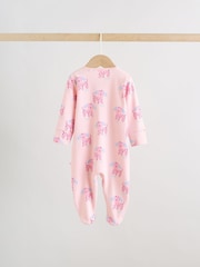 ピンク / イエロー - キャラクター ツーウェイジップ ベビー パジャマ 3 枚組（0か月～2歳） - 画像 4 / 13