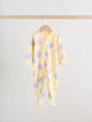 ピンク / イエロー - キャラクター ツーウェイジップ ベビー パジャマ 3 枚組（0か月～2歳） - 画像 5 / 13