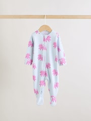 ピンク / イエロー - キャラクター ツーウェイジップ ベビー パジャマ 3 枚組（0か月～2歳） - 画像 6 / 13