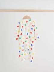 Blue/White Two Way Zip Baby Sleepsuit 3 Pack (0mths-2yrs) - Image 4 of 13