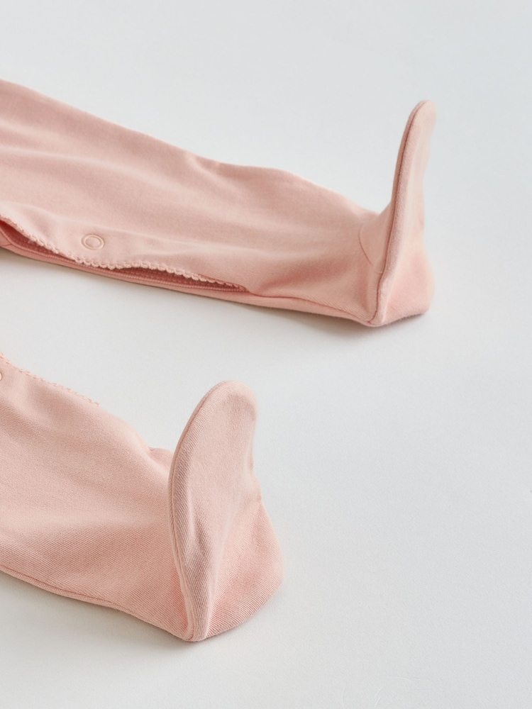 Pink Baby Sleepsuits 3 Pack (0mths-2yrs) - Image 16 of 16